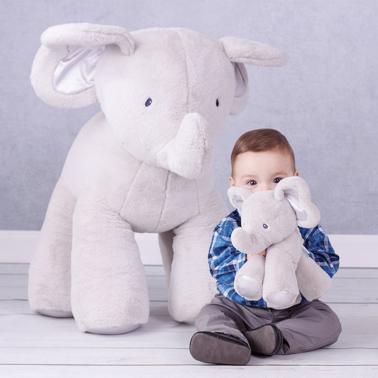 GUND Baby Elephant Plush Toy 10", Gray - Soft Cuddly Stuffed Animal for Infants, Machine Washable
