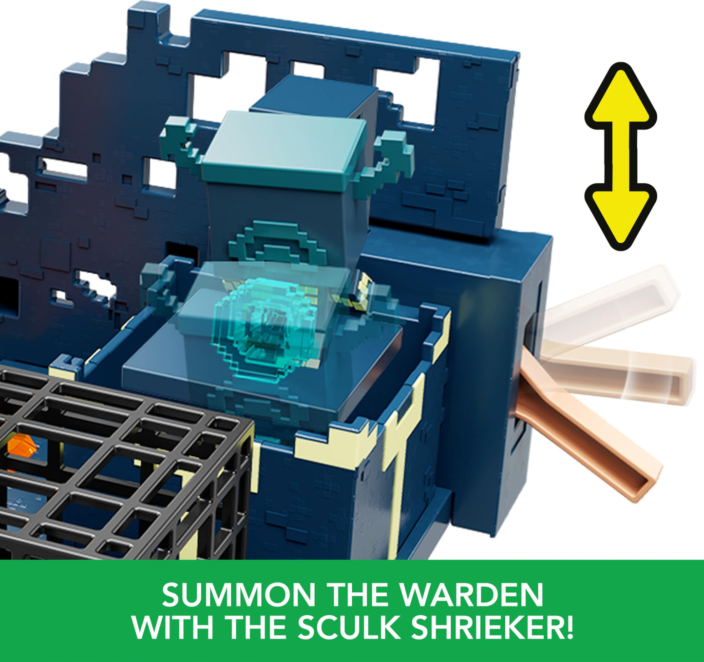 Mattel Minecraft Mini Mode Playset, Rise of the Warden Set with 2 Minis including Steve & Warden Figures & DLC Code