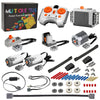 Mutcretus 54PCS Power Function Motor Set, Infrared Remote Control&Battery Pack Motor Kit, Compatible with Building Blocks,Technic Sets, Light Electric