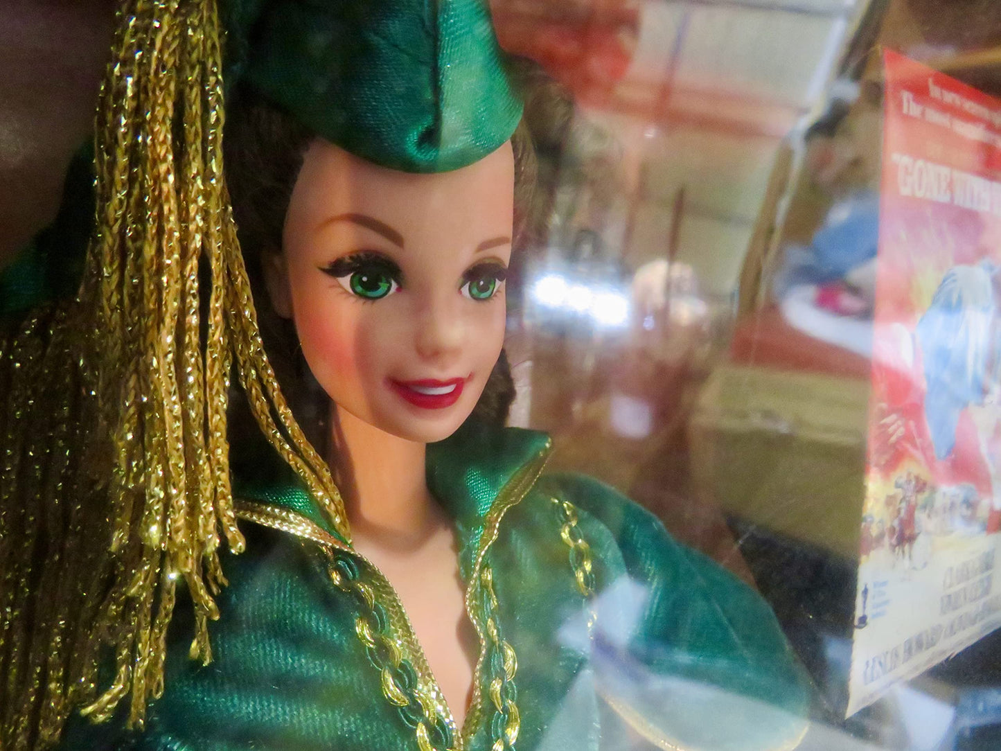 Hollywood Legends Collection Barbie Doll Scarlett O'Hara in Green Drapery Dress