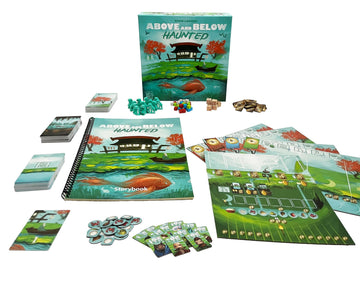 Above and Below: Haunted Board Game | Spooky Story Adventure | Red Raven Games | Village Building | 2-4 Players | Ages 8+ | 2026 Origins Award Nominee