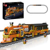 Mould King 12046 Steampunk Train Building Set, Western Train with Track, Buildable Model with Battery, Display Model Toy for Adults Collection