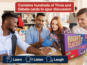 Right Or Racist Vol 2 - Funny White Elephant Gift - Gifts for Men - Adult Party Game - Funny Gag Gift