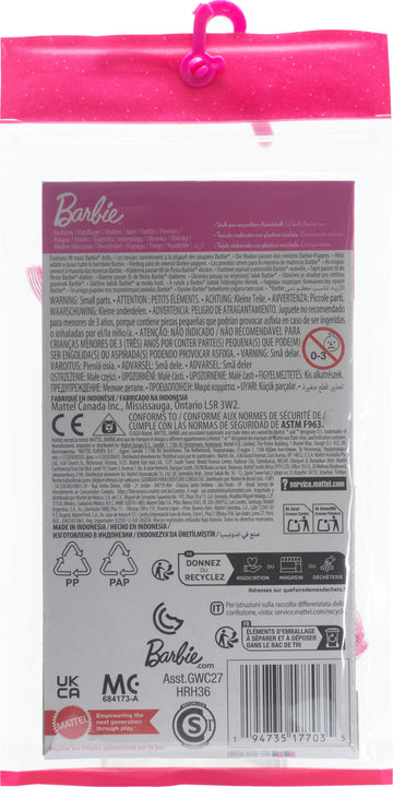 Barbie Fashion Pack HRH36 Doll Clothes Pack of 1 Barbie