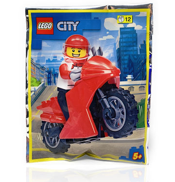 LEGO City Speed Racers Minifigure - Motorcycle Racer with Driver Foil Pack (12 Piece)