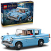 LEGO Harry Potter Enchanted Flying Ford Anglia Car Building Toy for Boys & Girls - Book Shelf & Bedroom Decor for Ages 14+ - W/Harry, Ron, & Hedwig