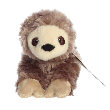 Aurora® Responsibly Made Eco Nation™ Eco Softies™ Sloth Stuffed Animal - Ideal for Playtime Adventures - Perfect for Birthdays or Just Because - Brown