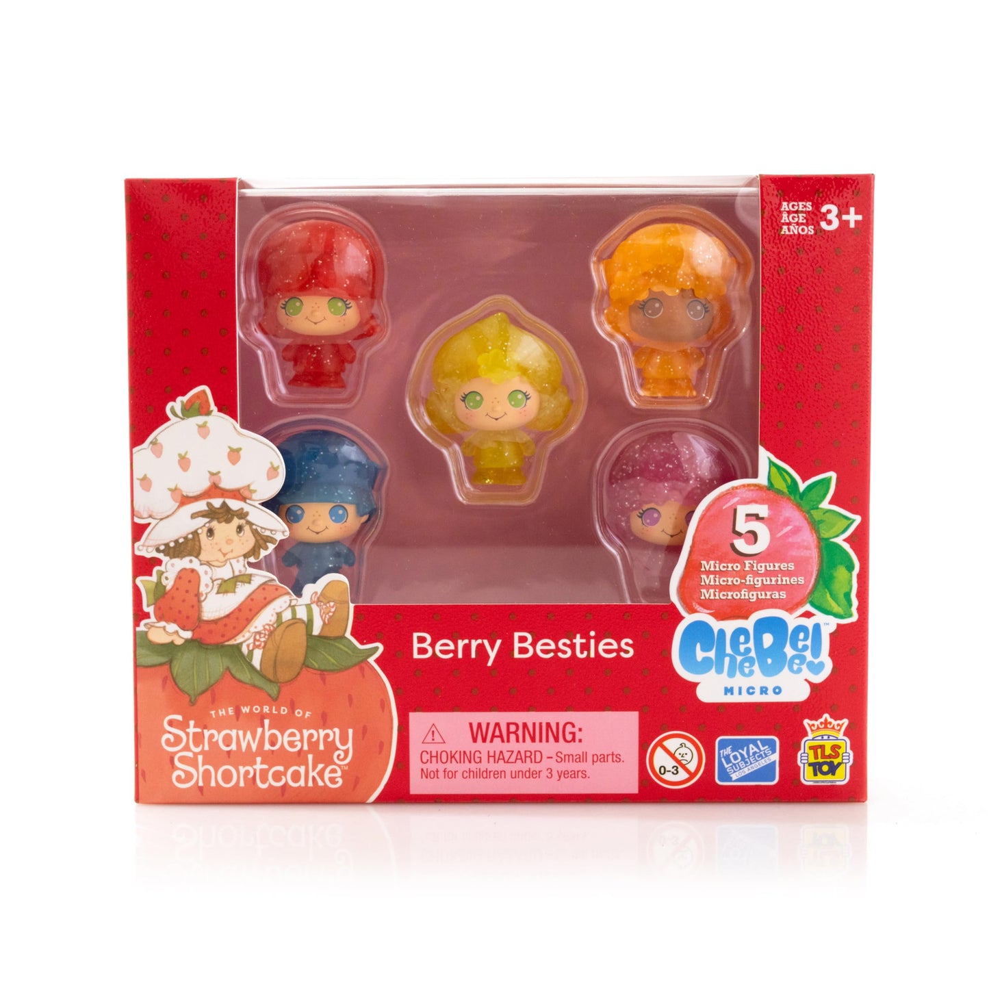 Strawberry Shortcake Limited Edition' 5-Pack Berry Besties Collector Set with 5 Glitter Berry Besties 1.5-inch Cheebee Micro Figures
