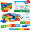 Simply Magic 122 PCS Magnetic Phonics Dominoes - Blends and Digraphs, Phonics Games for Kids, Phonics Manipulatives, Phonics Magnetic Letter Tiles