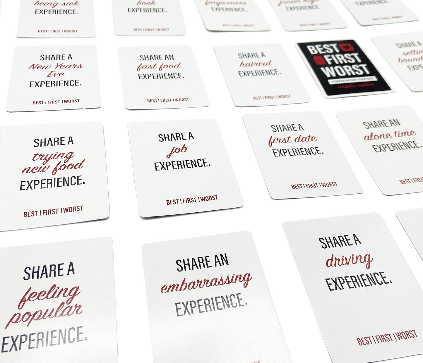 Gatwick Games Best First Worst - New Couples Card Game, Great for Couples Date Night, Work on Strengthening Your Relationship While Playing a Fun Card