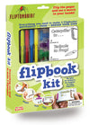 Fliptomania Flipbook Make-Your-Own Flip Book Kit for Kids 3 Pack, Butterfly, Frog, & Blank DIY Flipbook Paper, Drawing Kids Arts & Crafts Project Set
