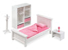 Badger Basket 13-Piece Bedroom Furniture Set for 18 Inch Dolls - Includes Bed, Armoire, Nightstand & Accessories