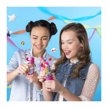 Party Popteenies - Double Surprise Popper, with Confetti, Collectible Mini Doll and Accessories, for Ages 4 and Up (Styles May Vary)