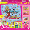 Barbie® Gem Sticker Kit for Kids Ages 4-8 - 8 Gem Sticker Art Stitch Cards with Satin Ribbons | Barbie Arts and Crafts, Craft Kit for Girls