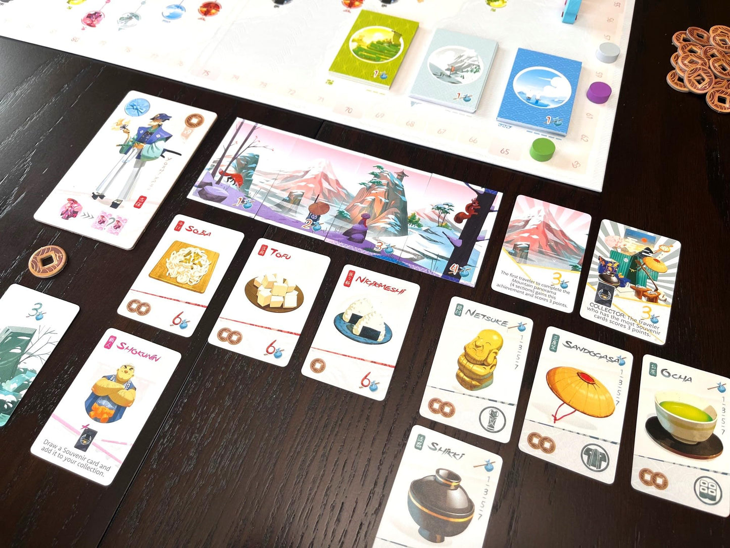 Stonemaier Games: Tokaido (Base Game) by Antoine Bauza | A Zen Strategy Board Game About Traveling in Japan for Adults and Family | Journey