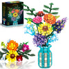 Flowers Bouquet Building Set for Adults, Wildflowers Icon Flowers Botanical Collection Kits Compatible with Lego Flowers, Valentines Flowers Sets