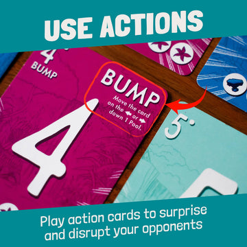 Frenzy Falls, A Chaotic Light-Strategy Card Game, Easy to Learn, Score Points with Hidden Actions & Waterfall Chain Reactions, 2-6 Players, from