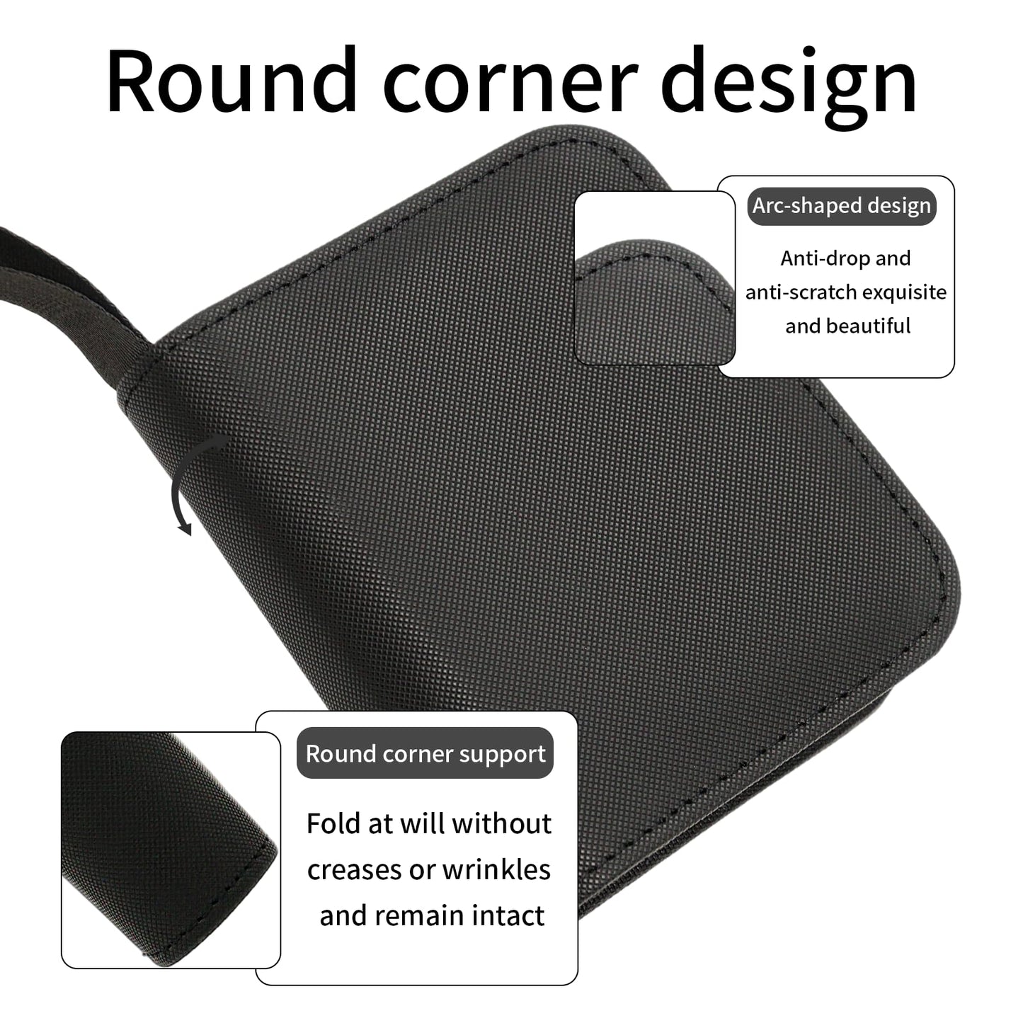 Card Binder - 40 Capacity, Zippered Trading Card Holder for MTG, Sports & Collectible Cards - Acid-Free, Durable & Travel-Friendly Storage (Black