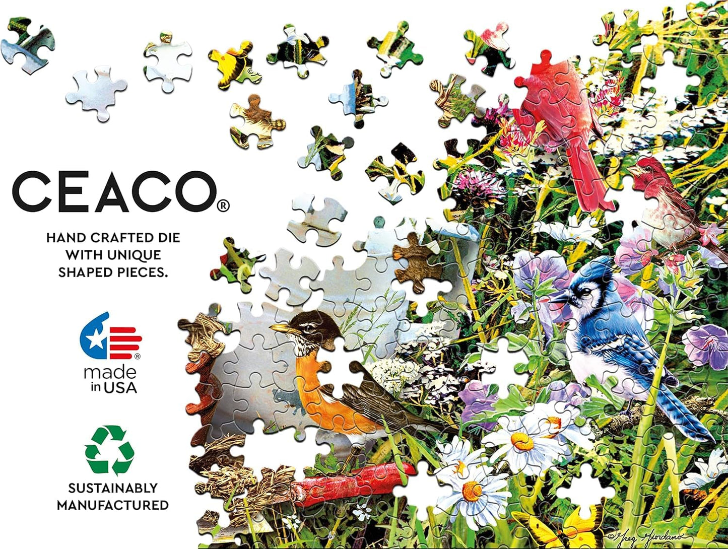Ceaco - Garden Birds - 500 Piece Jigsaw Puzzle for Adults
