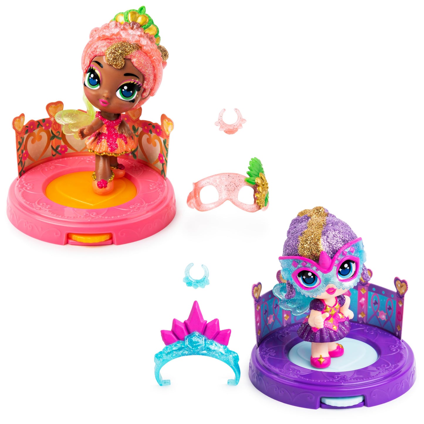 Hatchimals, Pixies Royals 2-Pack, 2.5-Inch Collectible Dolls and Accessories, for Kids Aged 5 and Up (Styles May Vary)