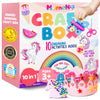 Mumaloo Unicorn Craft Box - 10 Fun Arts and Crafts for Kids Ages 4-8, No Mess, Educational, Mermaid Art Projects, Toddler Crafts & Activities Kit