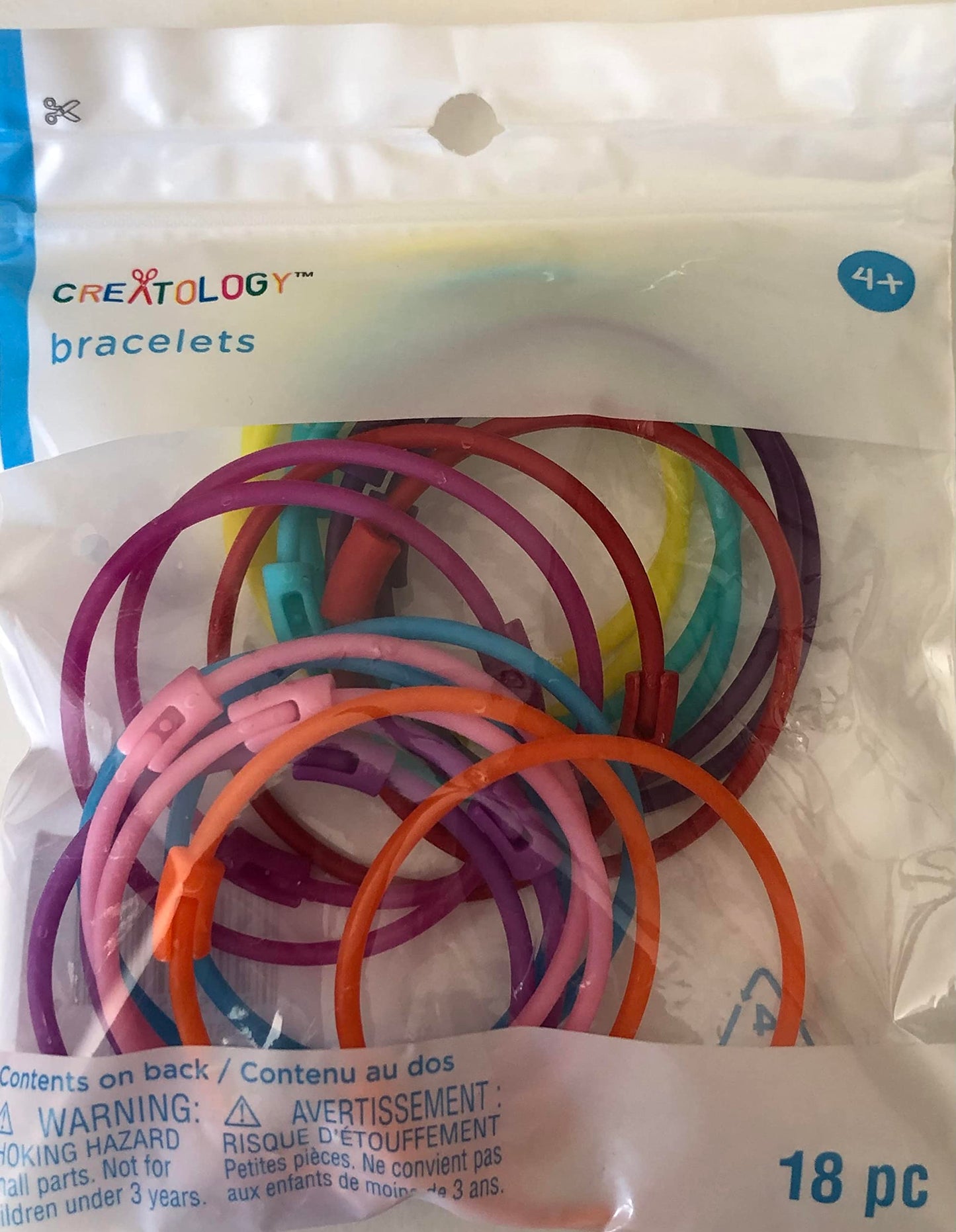 Creatology Plastic Bead Bracelets 18 Bracelets 7" (17.7cm) Each