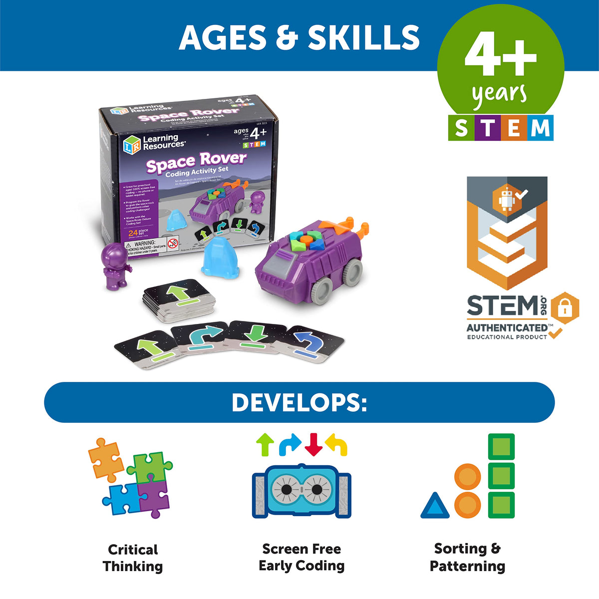 Learning Resources Space Rover Coding Activity Set