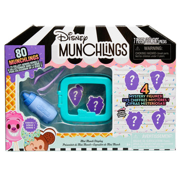 Disney Munchlings Mini Munch Displays, 7-piece Color Change Figure Set, Blind Box, Kids Toys for Ages 3 Up by Just Play