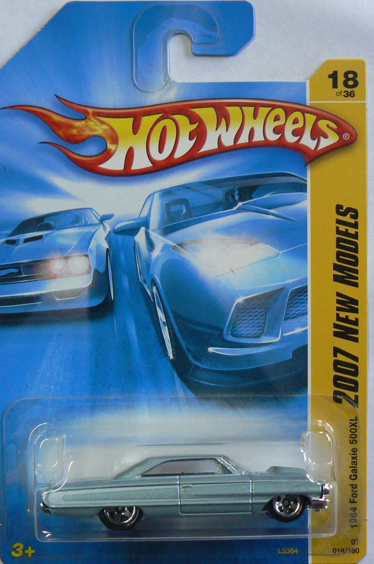 1964 Ford Galaxie 500XL Lt Blue Hot Wheels (2007 New Models)