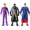 DC Comics Superhero Action Figure Toy: Batman, Superman, and The Joker Gift Set (9.5 Inch, 3 Point Articulation) - Justice League Action Figure Gifts