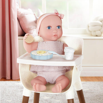 LullaBaby - Doll High Chair & Feeding Set