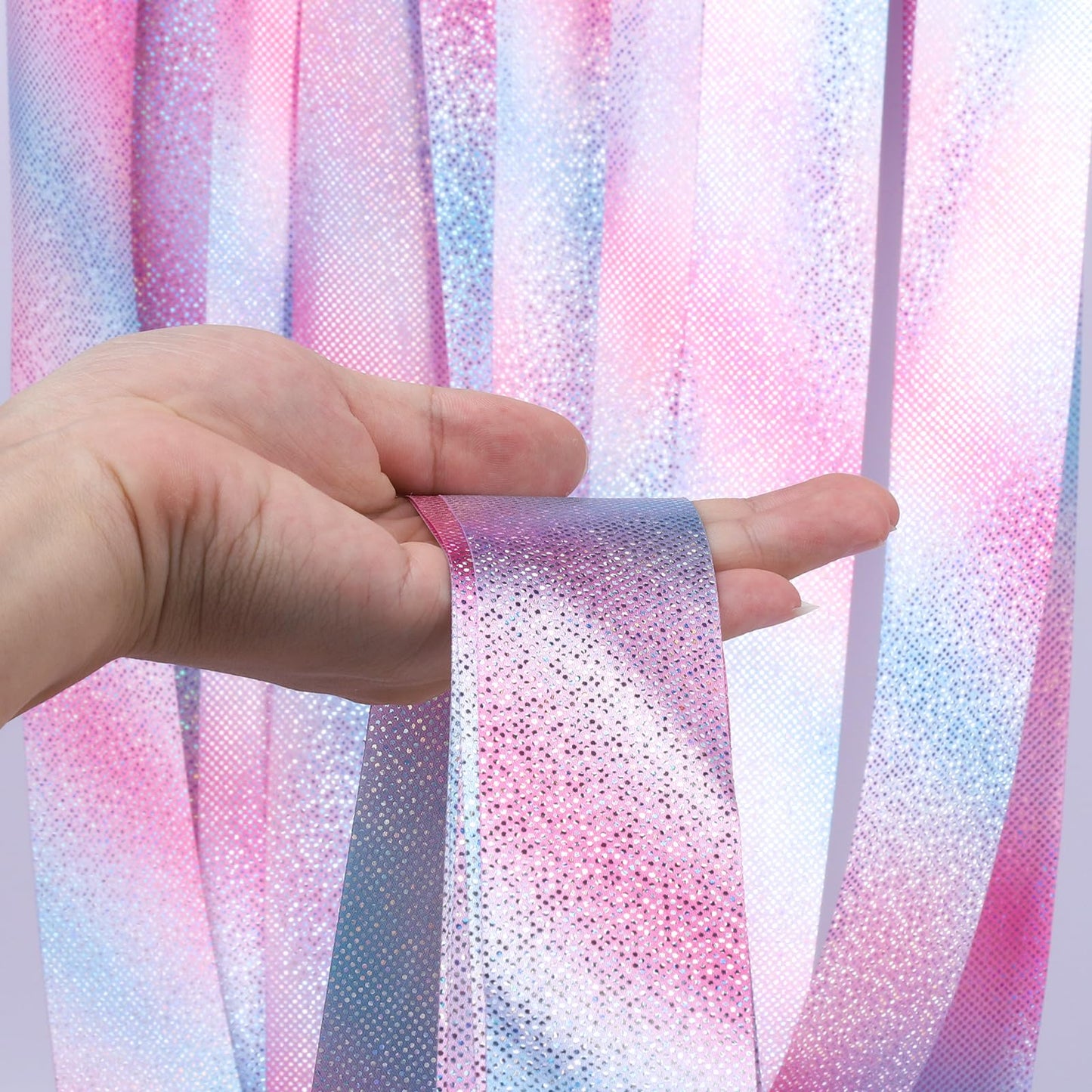 HiUnicorn 14PCS Sparkling Dance Ribbon for Kids Girls Princess Mermaid Ballet Ballerina Gymnastics Birthday Party Favors Decorations, Kids Twirling