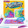 Made By Me Marbling Studio, 25-Piece Marbling Kit for Kids - Make 10 Pour Paint Art Projects - Dip & Paint Marbling Arts & Crafts for Ages 6-9 - Fun