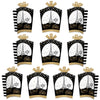 Big Dot of Happiness Stars Over Paris - Table Decorations - Parisian Themed Party Fold and Flare Centerpieces - 10 Count