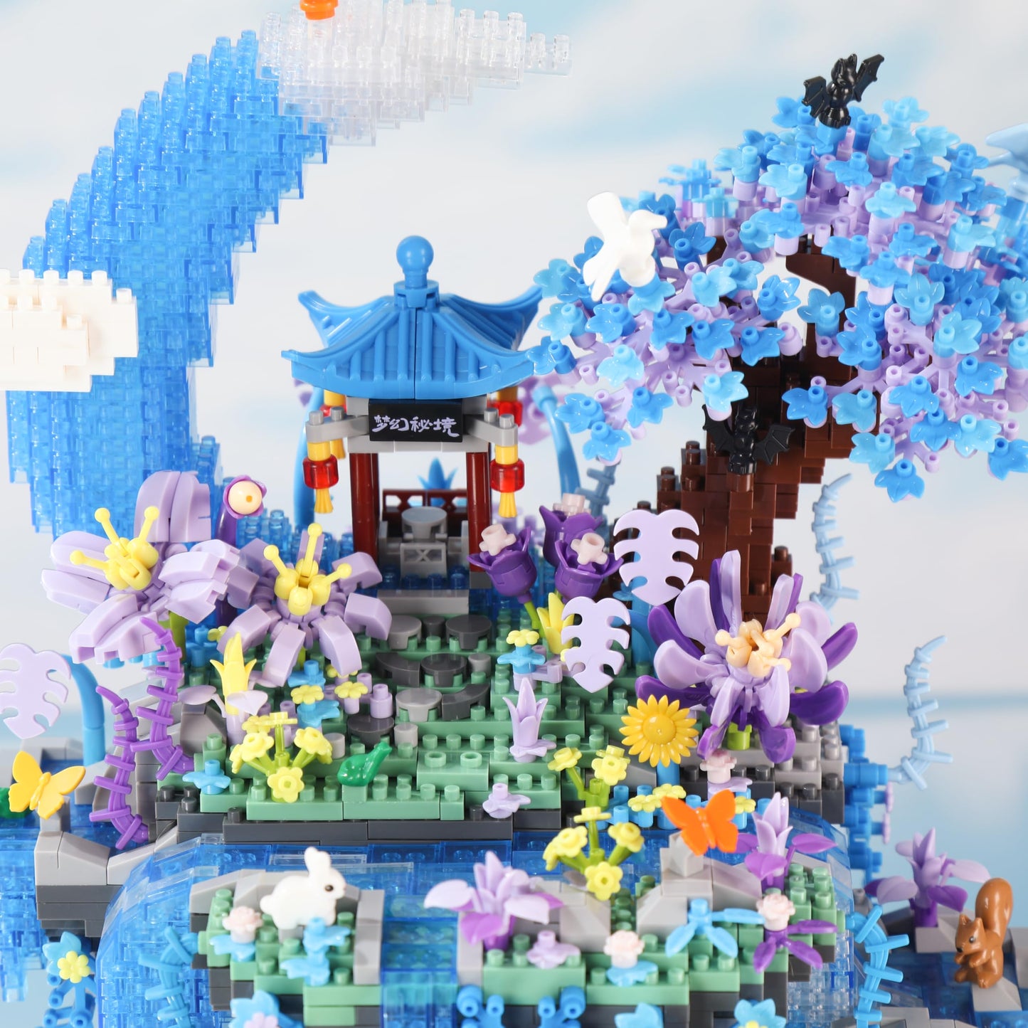 ConLinktion Cherry Blossom Tree Building Set with Gift Box, Ocean World Aquarium Building Lights Building Kit 2769Pcs, Ideas Gift Building Toy