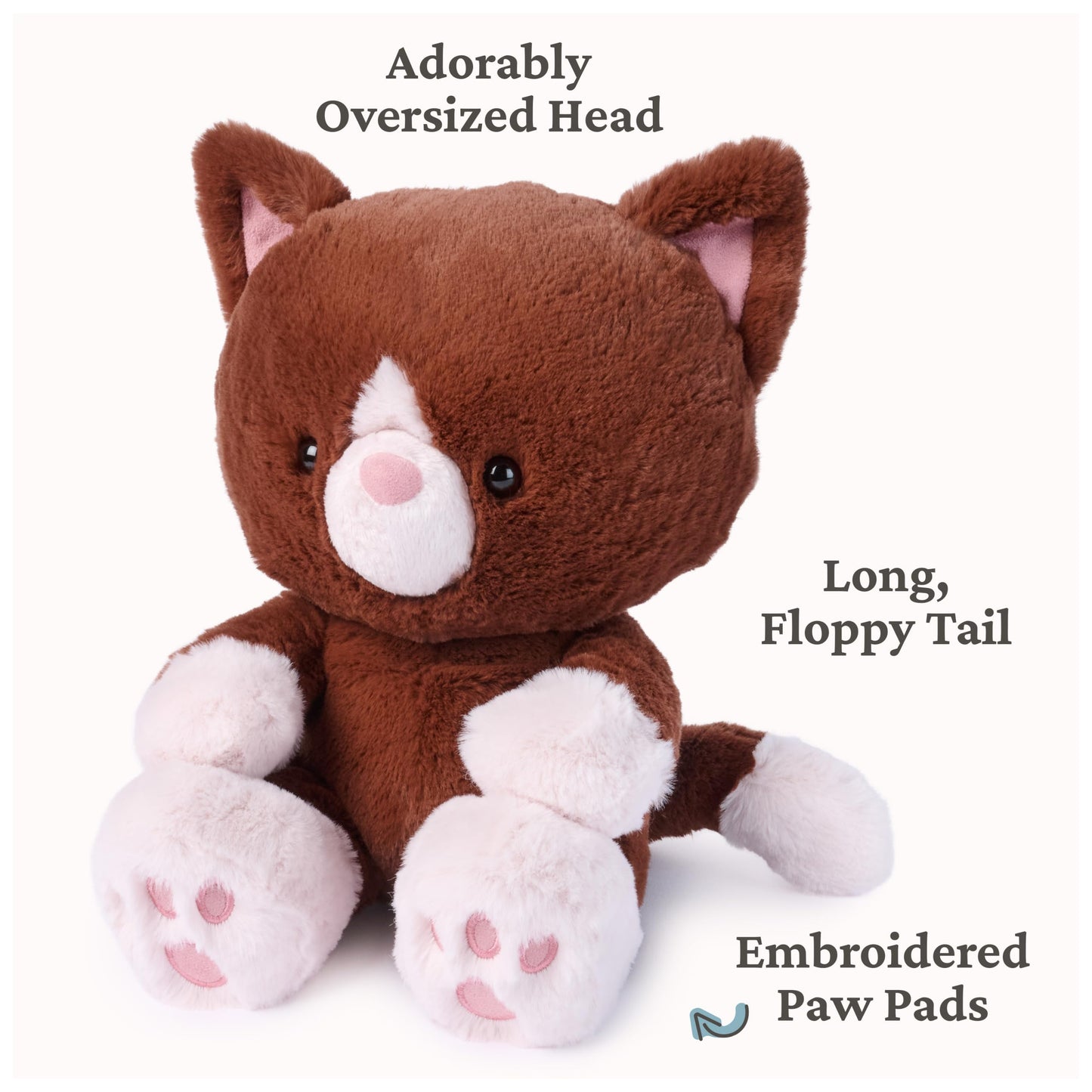 GUND Hazel Kitten 12-Inch Plush; Kai Bear-Inspired Brown Cat Stuffed Animal
