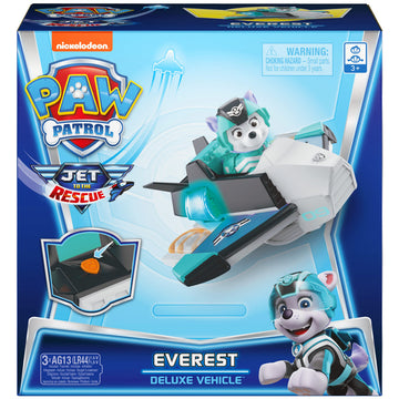Paw Patrol, Jet to The Rescue Everest Deluxe Transforming Vehicle with Lights and Sounds