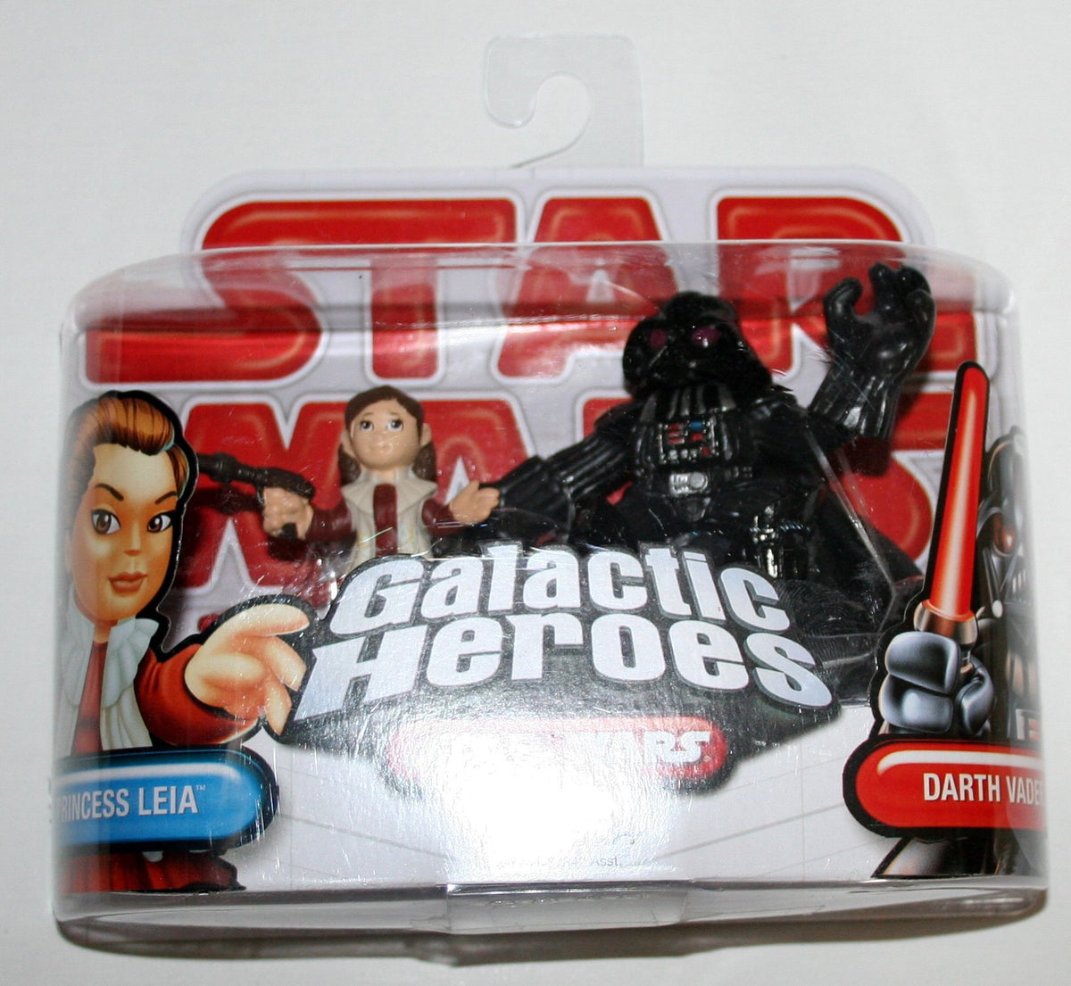 Star Wars 2009 Galactic Heroes 2-Pack Princess Leia and Darth Vader by Hasbro