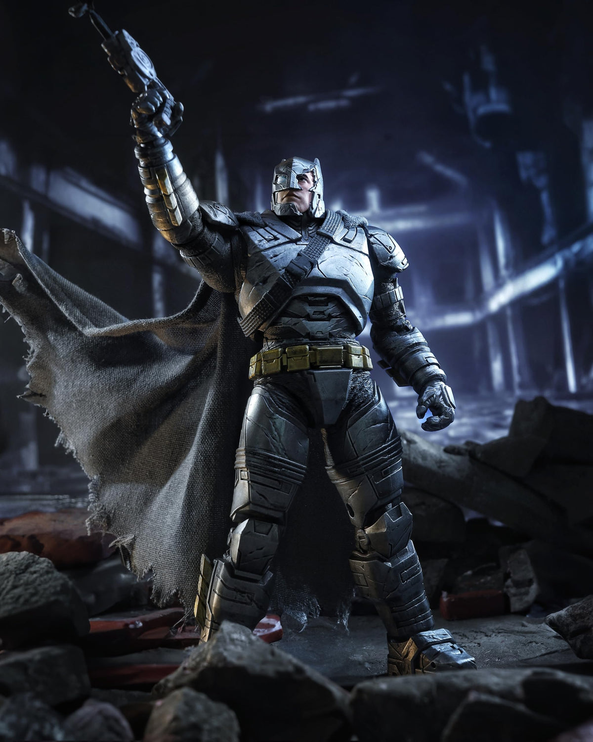 McFarlane DC Multiverse Batman (Knightmare) & Batman (Armor Suit) (Batman v Superman) 7in Figure Collector Edition 2pk #2 Gold Label