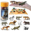 EXPLORACY 10pcs Mini Wild Animals Toys for Kids - Realistic Safari Figurines Jungle Zoo Playset Lion Elephant Tiger Forest Wildlife Animal Toys