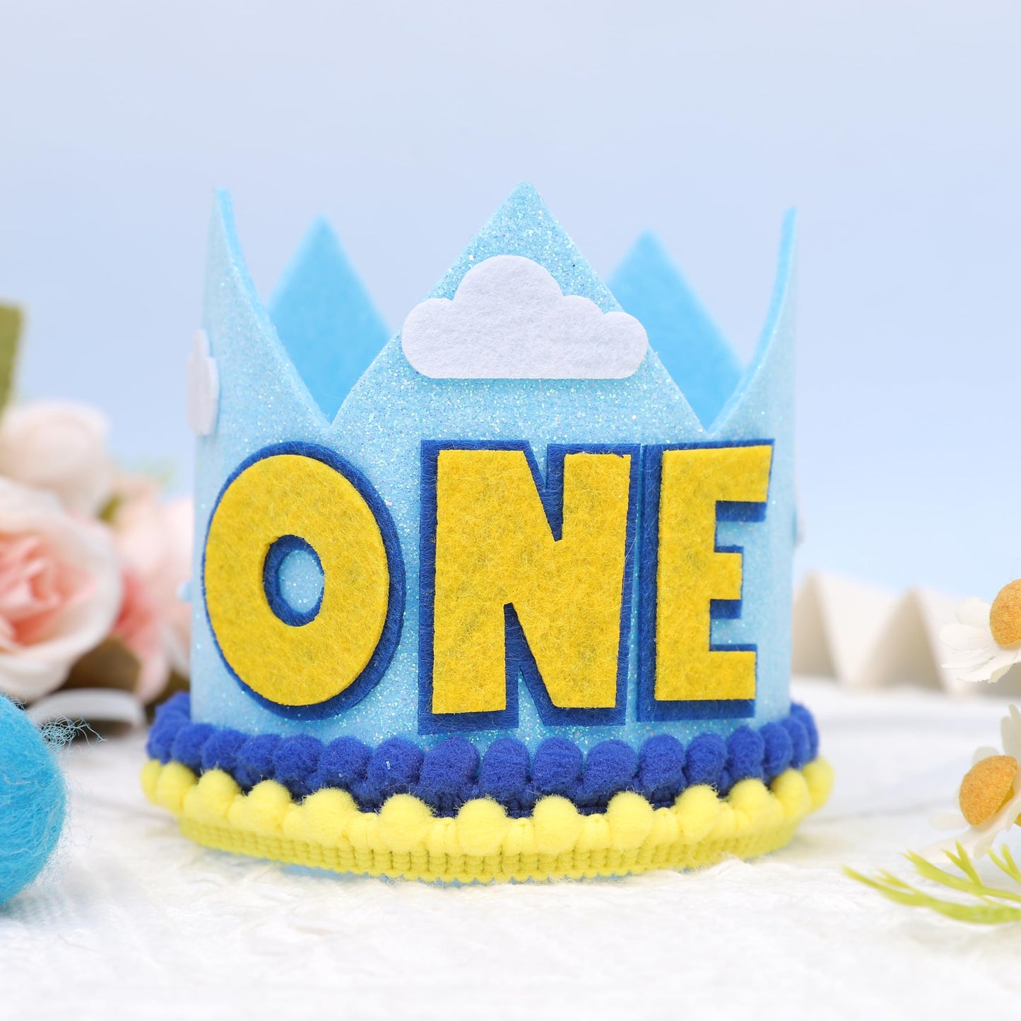 VAVAYAO Toy Story 1st Birthday Party Hat - Red and Yellow Costume Headwear, Perfect Photo Prop for Babies and Toddlers