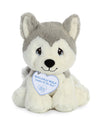 Aurora® Adorable Precious Moments™ Malakai Wolf Stuffed Animal - Heartwarming Toy for Comforting Children - for Sentimental Gifts, Birthdays,