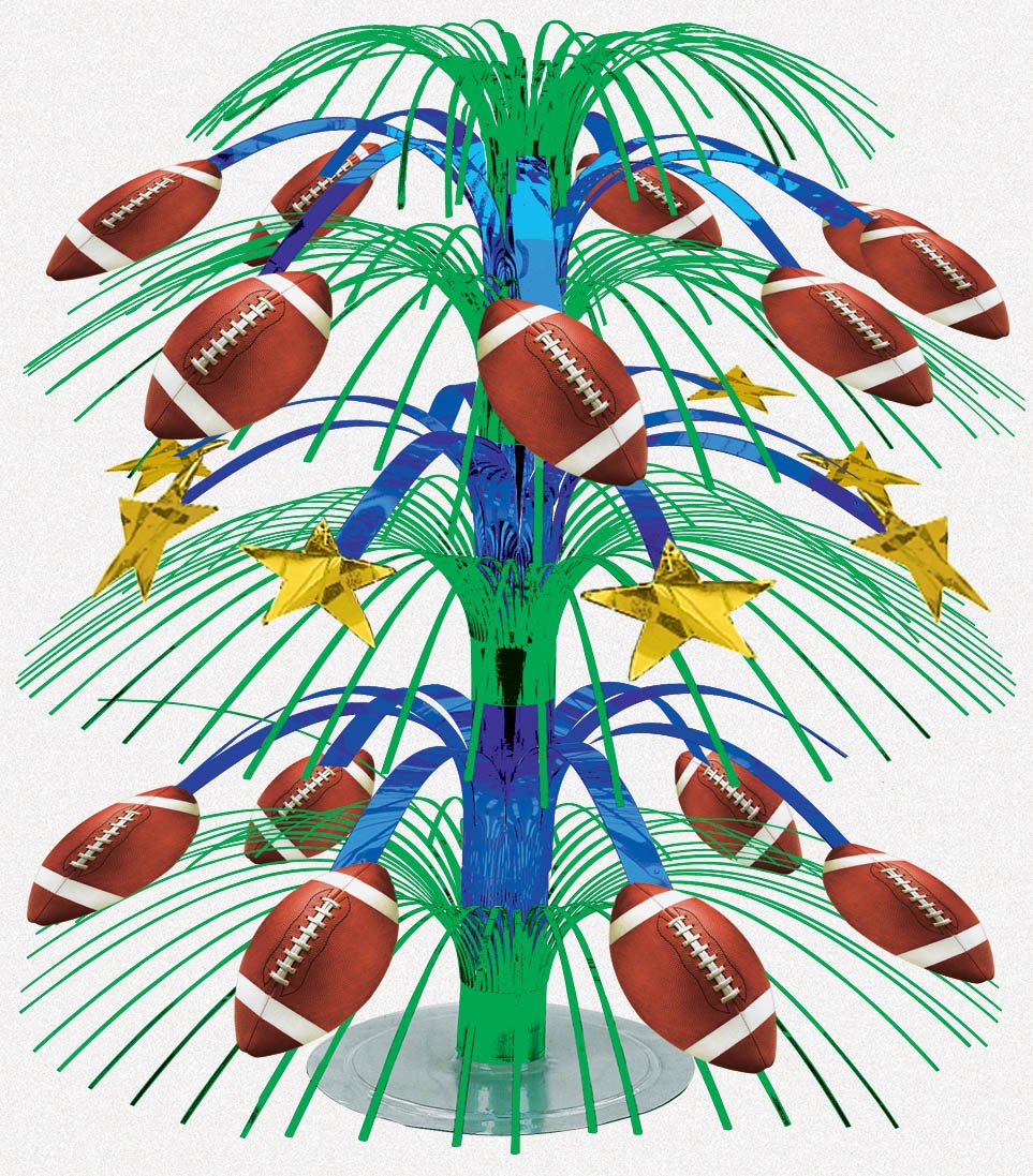 Football Cascade Party Centerpiece