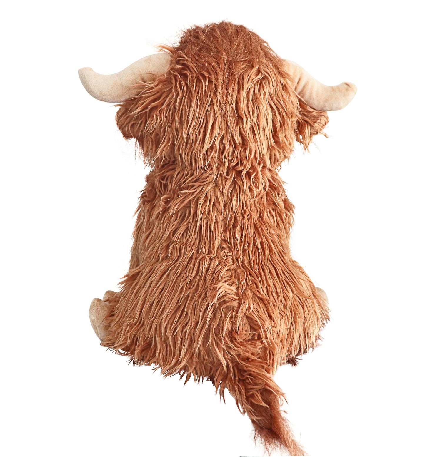 illuOKey Highland Cow Stuffed Animal, 16-inch Large and Cute Highland Cow Plush, Fluffy Cow Stuffed Animal, Stuffed Cow Plush for Kids Play, Pillow