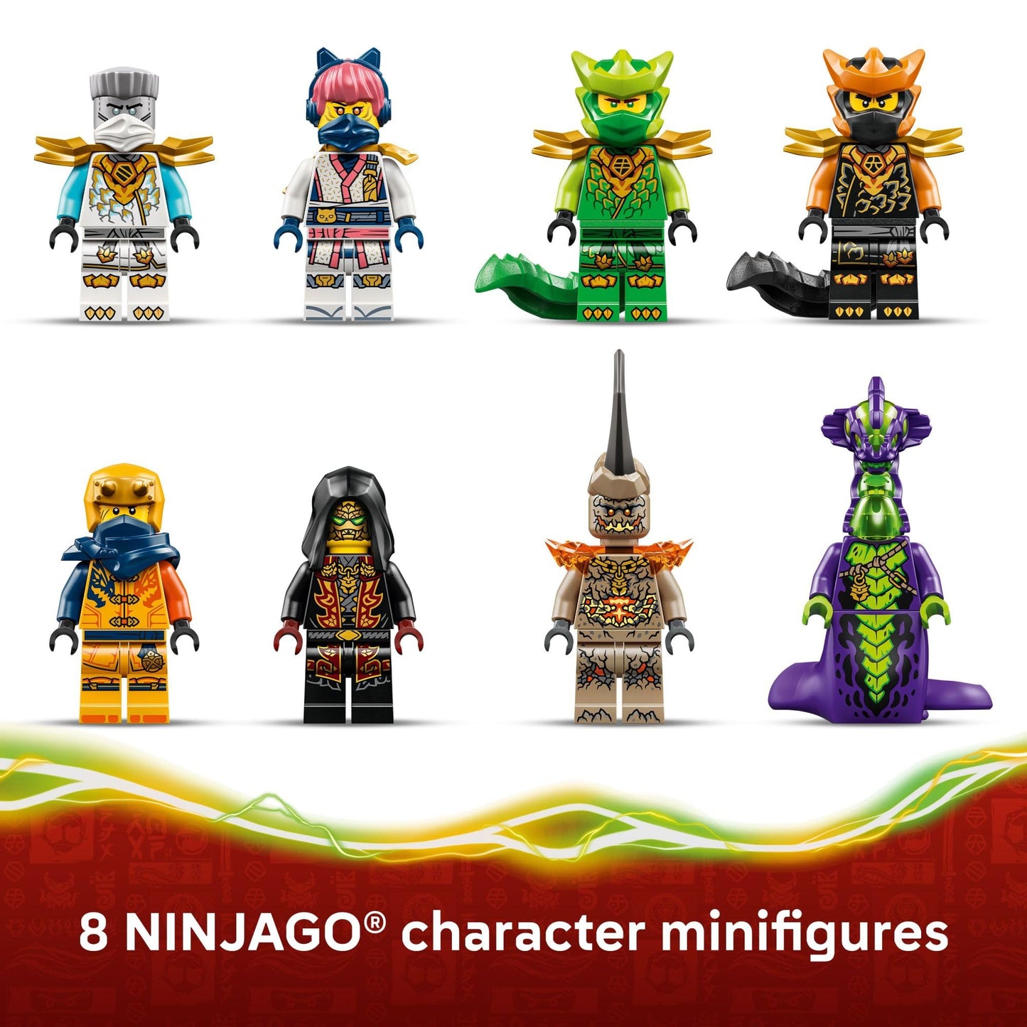 LEGO NINJAGO The Dragon of Life Building Toy for Boys & Girls - Poseable Dragon Toy Figure & Playset for Kids, Ages 9+ - W/Mini Mech & 8 Minifigures
