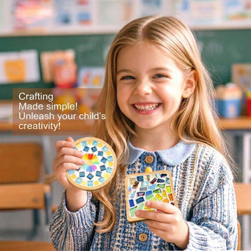 LANGIFT DIY Mosaic Coaster Making Kit for Adults & Beginners