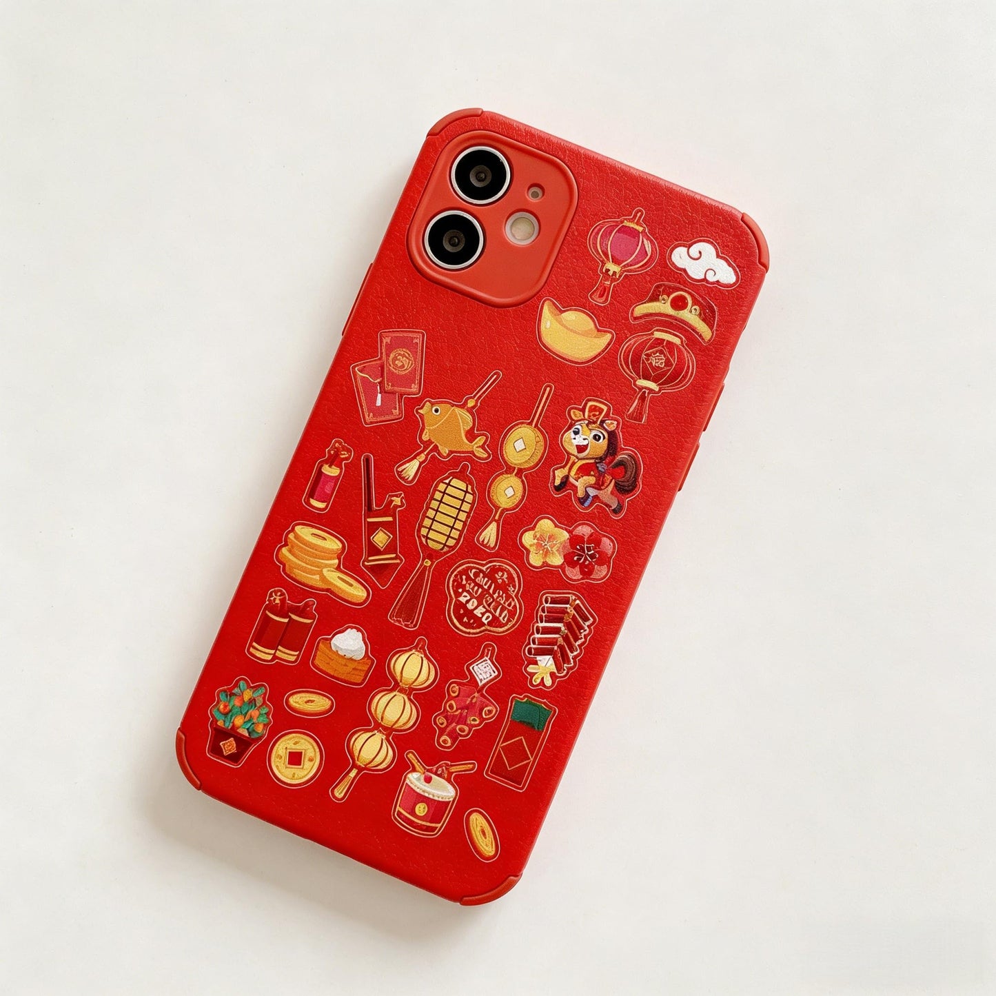 KYMY 2026 Chinese New Year Stickers, 18 Sheets Spring Festival Paper Stickers, Zodiac Horse Lunar New Year Party Favor Labels for Bottles, Envelopes