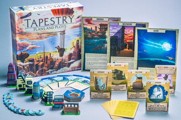 Stonemaier Games: Tapestry: Plans & Ploys Expansion by Jamey Stegmaier | Add to Tapestry (Base Game) | New Civilizations, Achievements, Tapestries