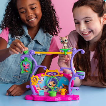 Littlest Pet Shop, Pets Got Talent Play Set - Gen 7, Pets #67 & #66, Authentic LPS Bobble Head Figure, Collectible Imagination Toy Animal, Kidults