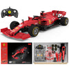 Voltz Toys Licensed Ferrari F1 SF1000 RC Car Building Kit, 1/16 Scale Supercar Assembly Set with Remote Controller, Licensed Model, 65 Pieces, STEM